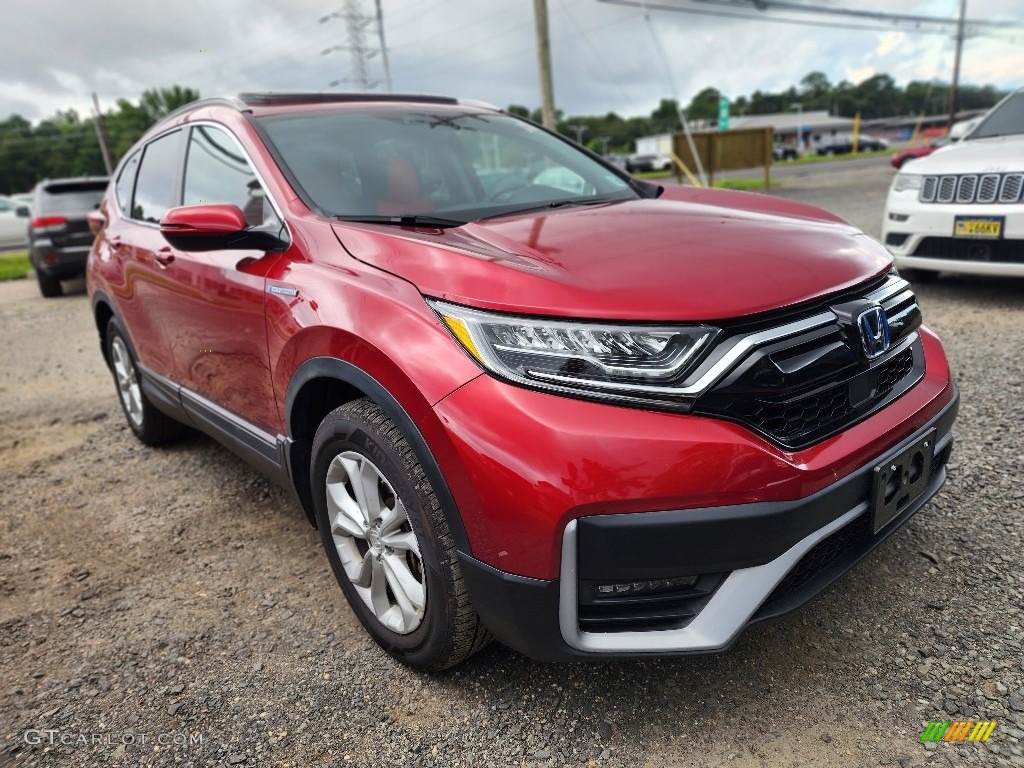 Radiant Red Metallic 2020 Honda CR-V EX AWD Hybrid Exterior Photo #146463768