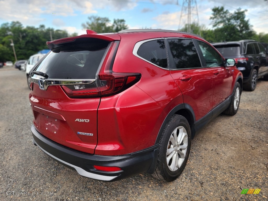 Radiant Red Metallic 2020 Honda CR-V EX AWD Hybrid Exterior Photo #146463790