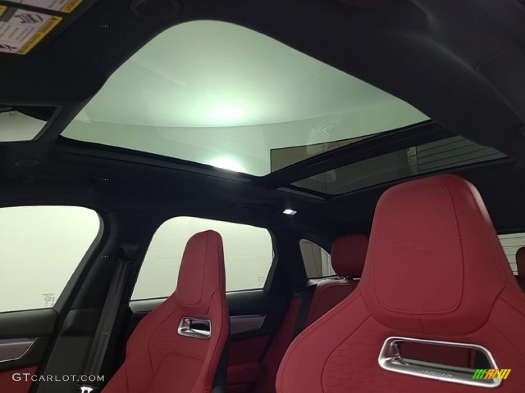 2024 F-PACE P250 R-Dynamic S - Santorini Black Metallic / Mars Red/Ebony photo #24