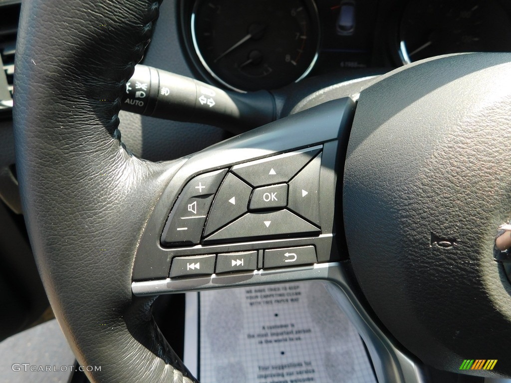 2019 Nissan Rogue Sport SL AWD Charcoal Steering Wheel Photo #146463833