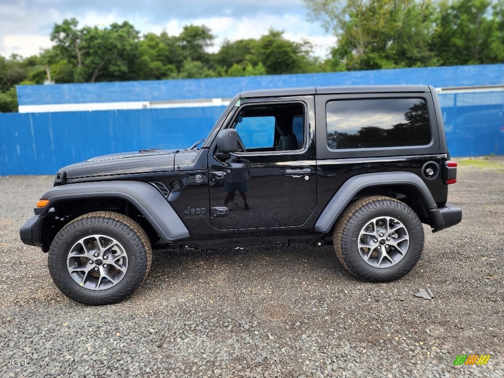Black 2024 Jeep Wrangler Sport 4x4 Exterior Photo #146463927