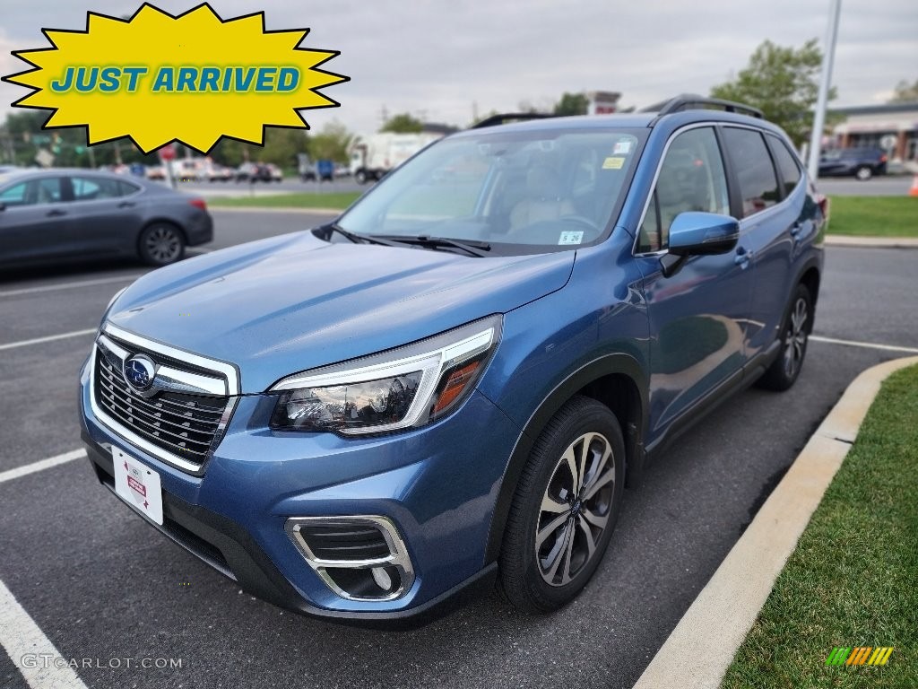 2021 Forester 2.5i Limited - Horizon Blue Pearl / Gray photo #1