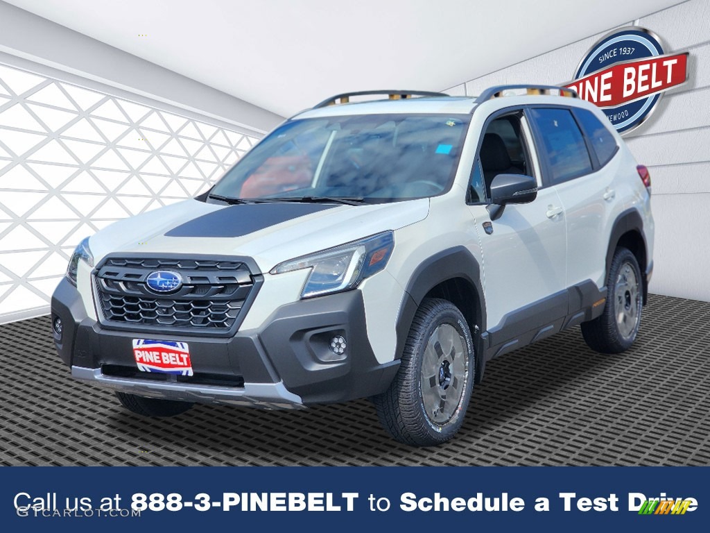 2023 Forester Wilderness - Crystal White Pearl / Black photo #1