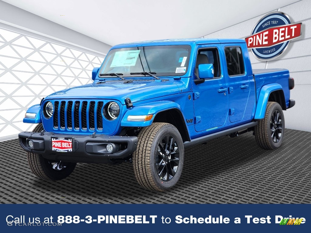 2023 Gladiator High Altitude 4x4 - Hydro Blue Pearl / Steel Gray/Global Black photo #1