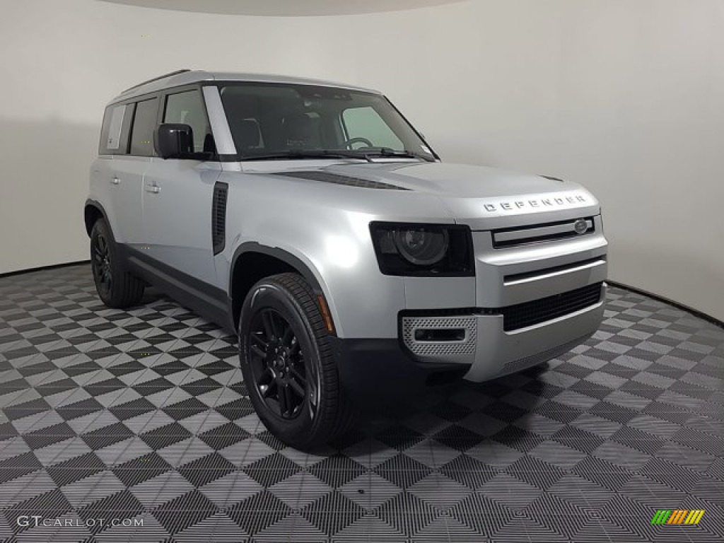 2023 Defender 110 SE - Hakuba Silver Metallic / Ebony photo #12