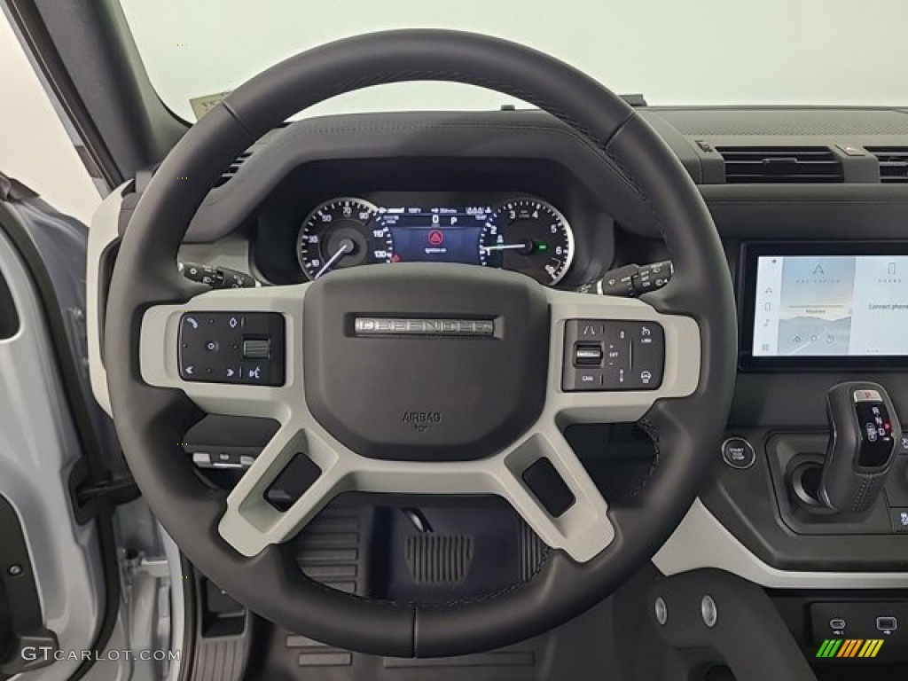 2023 Land Rover Defender 110 SE Ebony Steering Wheel Photo #146464753