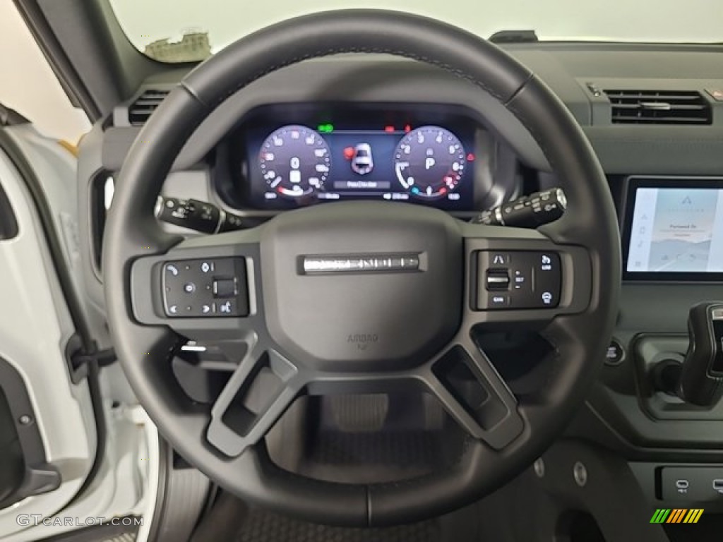 2023 Land Rover Defender 90 X-Dynamic SE Ebony Steering Wheel Photo #146465092