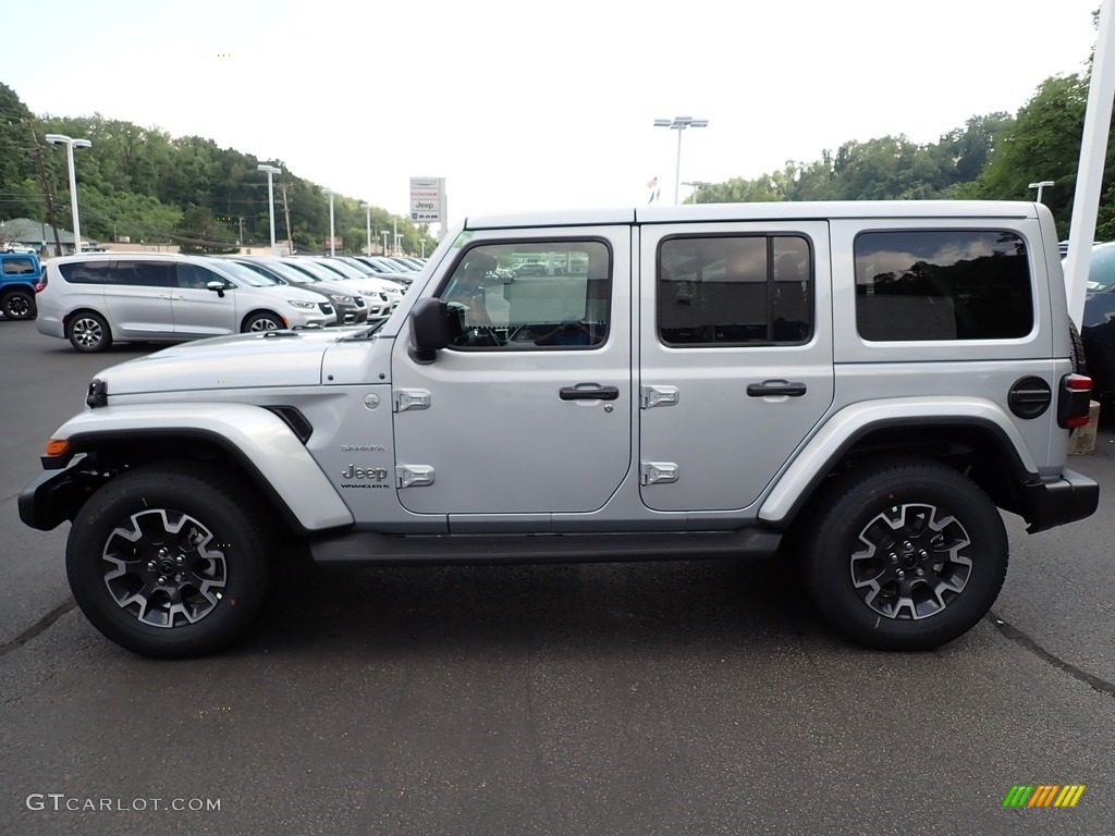 Silver Zynith 2024 Jeep Wrangler 4-Door Sahara 4x4 Exterior Photo #146465284