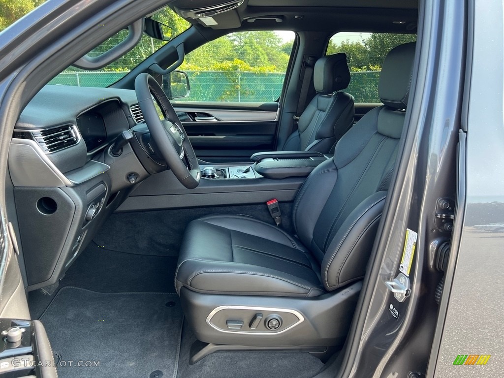 Global Black Interior 2023 Jeep Wagoneer L Carbide Photo #146465544