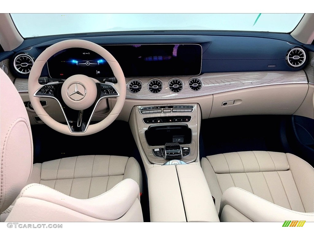 2023 Mercedes-Benz E 450 Cabriolet Macchiato Beige/Yacht Blue Dashboard Photo #146466975