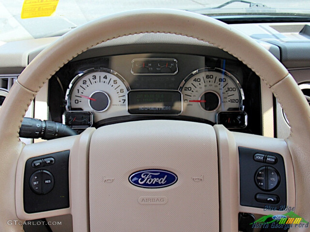 2013 Ford Expedition EL XLT Stone Steering Wheel Photo #146467163