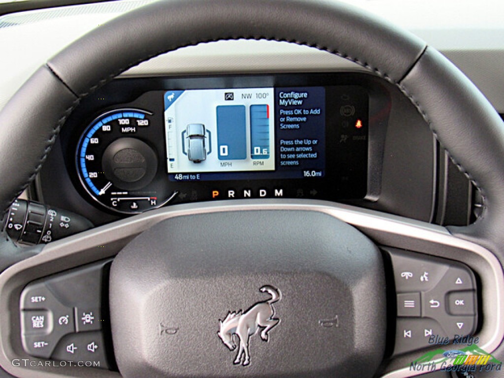 2023 Ford Bronco Badlands 4X4 4-Door Black Onyx Steering Wheel Photo #146467890