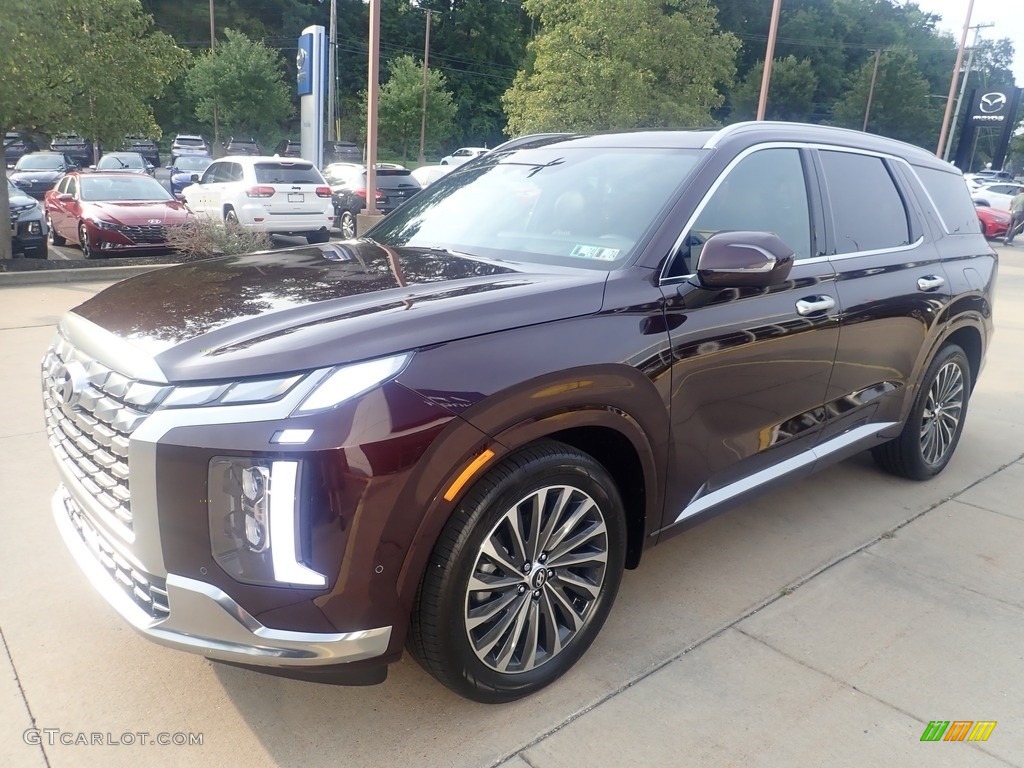 Sierra Burgundy 2024 Hyundai Palisade Calligraphy AWD Exterior Photo #146468191