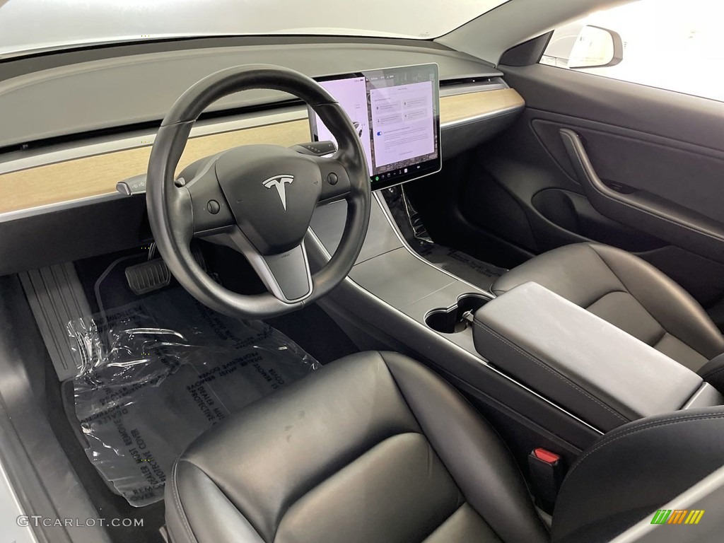 Black Interior 2018 Tesla Model 3 Long Range AWD Photo #146468417