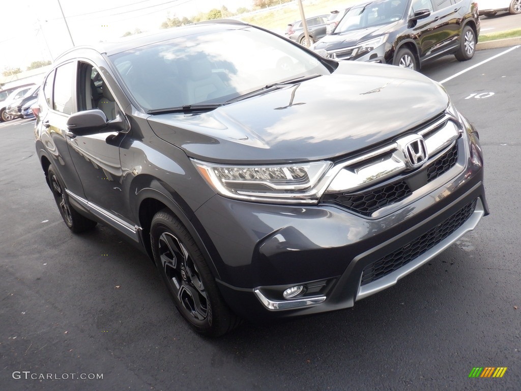 2019 CR-V Touring AWD - Gunmetal Metallic / Gray photo #6