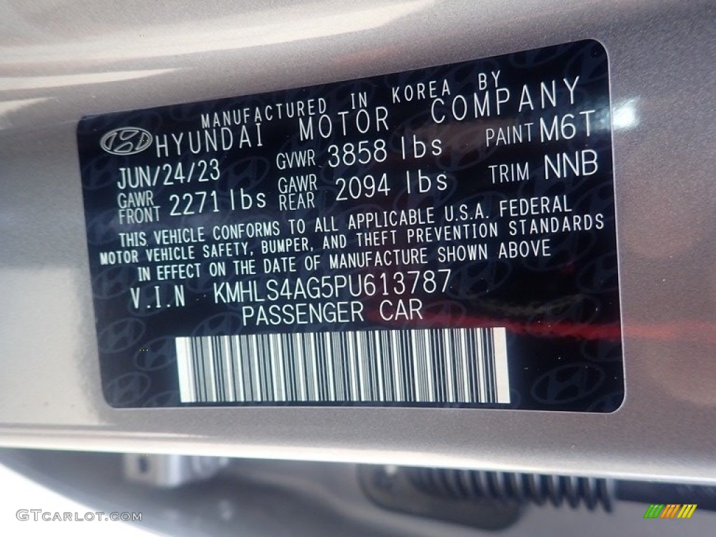 2023 Elantra SEL - Fluid Metal / Black photo #18