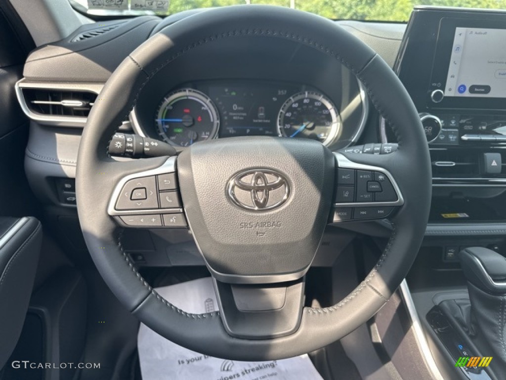 2023 Highlander Hybrid XLE - Wind Chill Pearl / Black photo #10