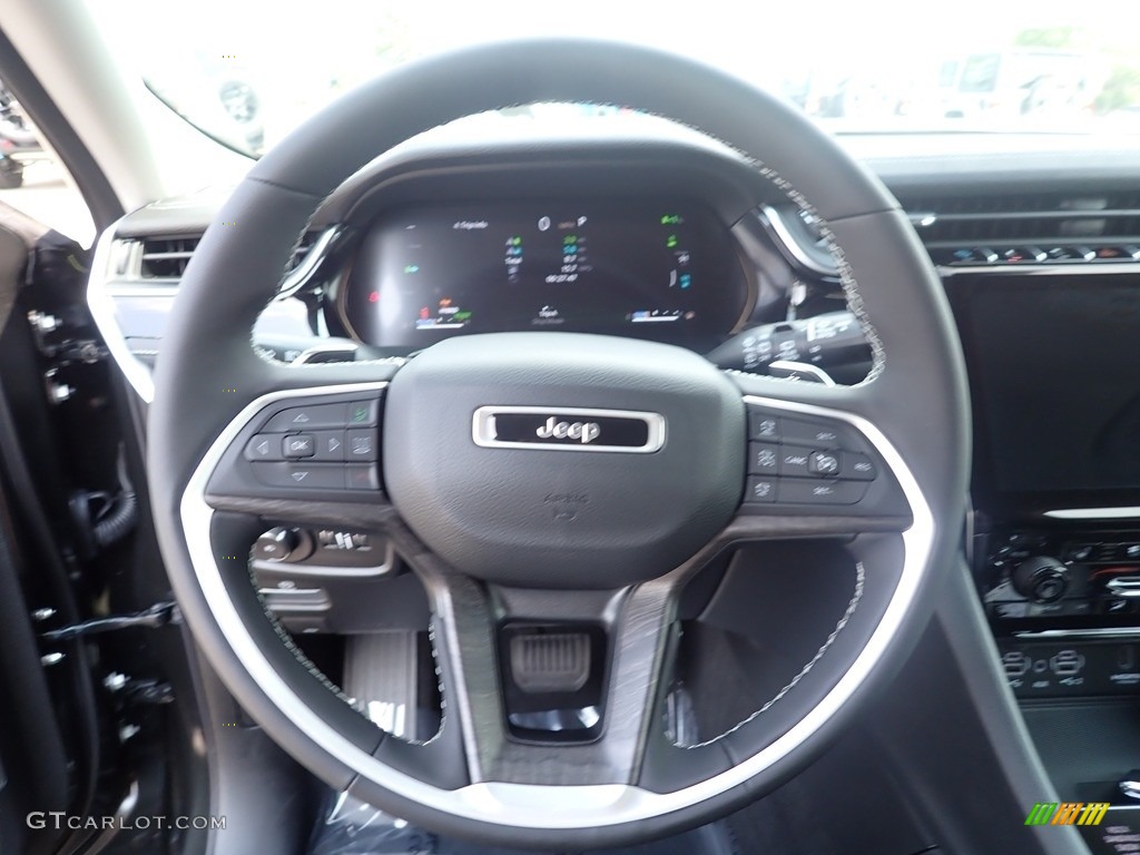 2023 Grand Cherokee 4XE - Rocky Mountain Pearl / Global Black photo #18