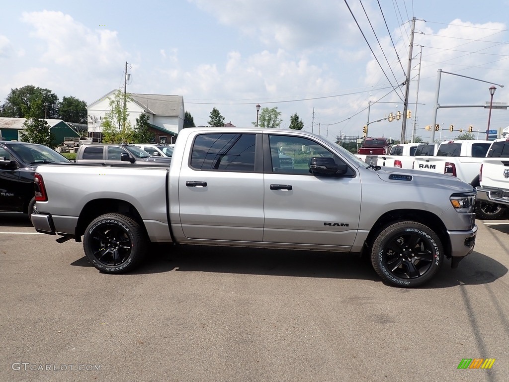 Billet Silver Metallic 2023 Ram 1500 Big Horn Night Edition Crew Cab 4x4 Exterior Photo #146470381
