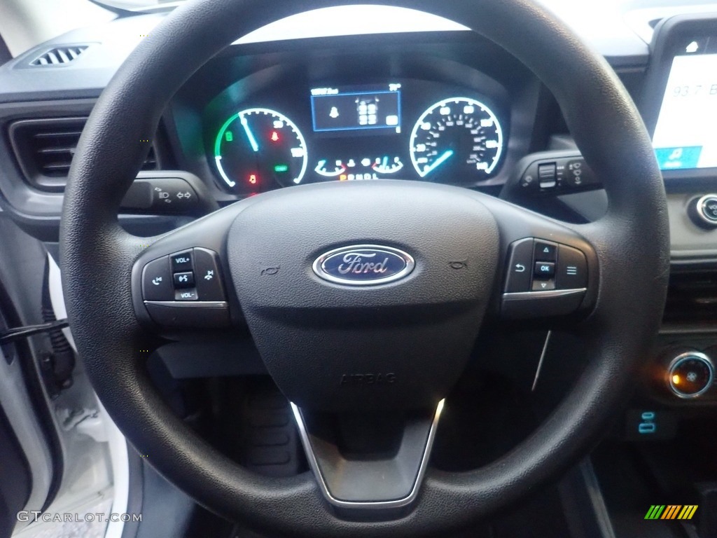 2022 Ford Maverick XLT Hybrid Navy Pier/Medium Dark Slate Steering Wheel Photo #146470537