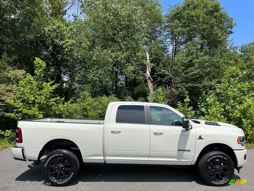 Pearl White 2024 Ram 2500 Laramie Crew Cab 4x4 Exterior Photo #146471117