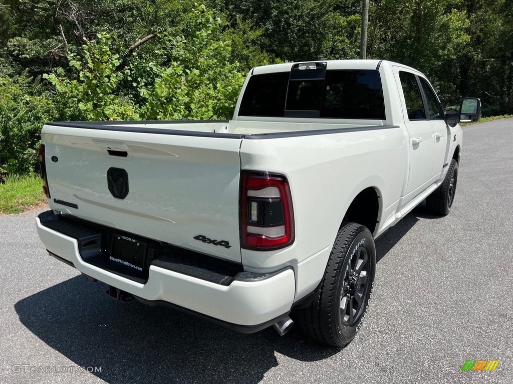 2024 2500 Laramie Crew Cab 4x4 - Pearl White / Black photo #7