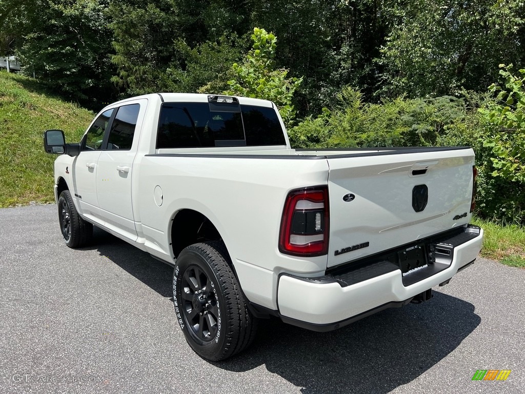 2024 2500 Laramie Crew Cab 4x4 - Pearl White / Black photo #10