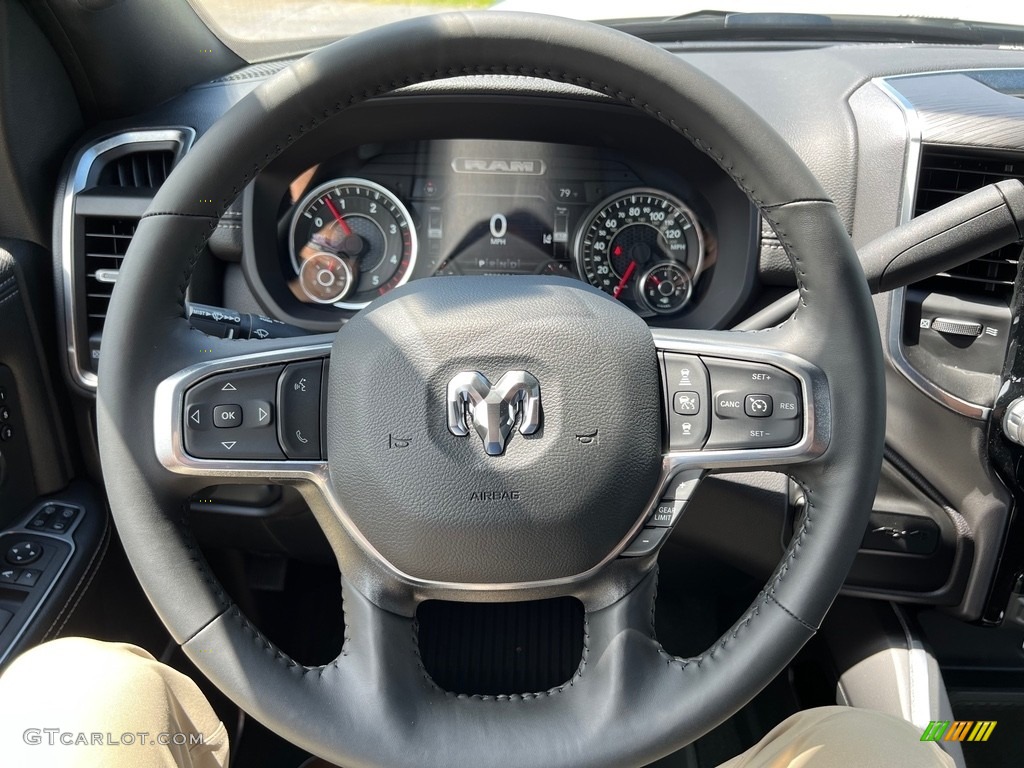 2024 Ram 2500 Laramie Crew Cab 4x4 Black Steering Wheel Photo #146471225