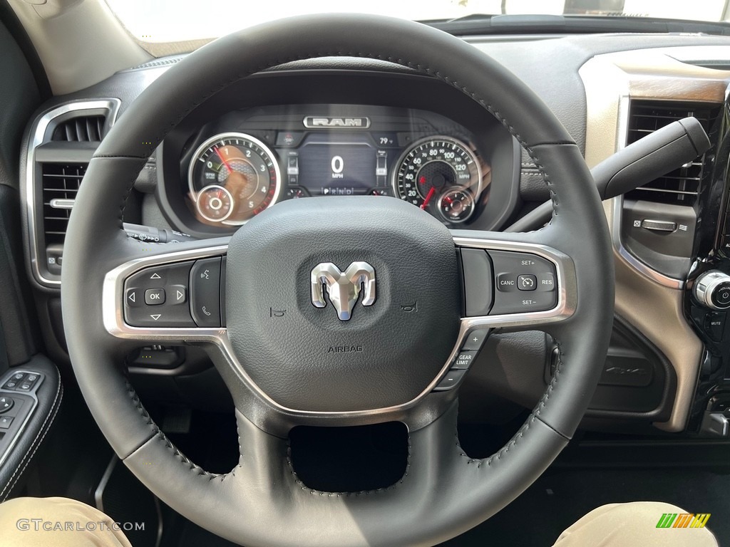 2024 Ram 2500 Laramie Crew Cab 4x4 Black Steering Wheel Photo #146471336