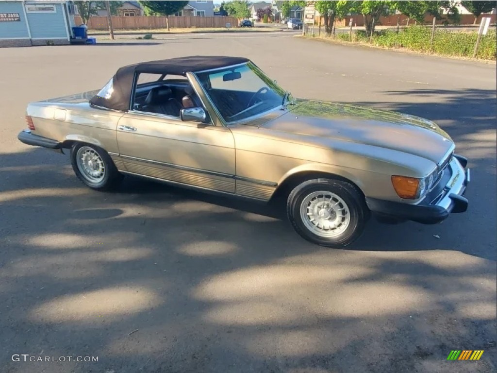Champagne Metallic 1984 Mercedes-Benz SL Class 380 SL Roadster Exterior Photo #146471671