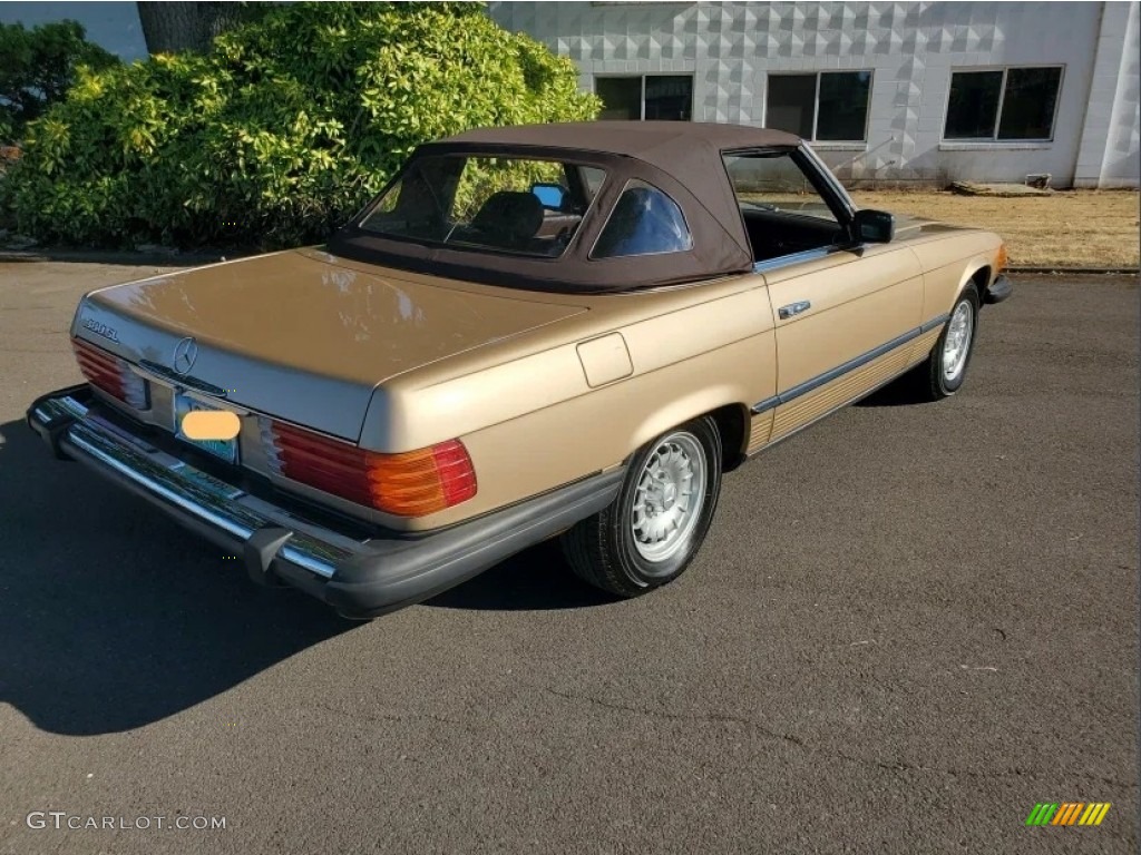 Champagne Metallic 1984 Mercedes-Benz SL Class 380 SL Roadster Exterior Photo #146471689
