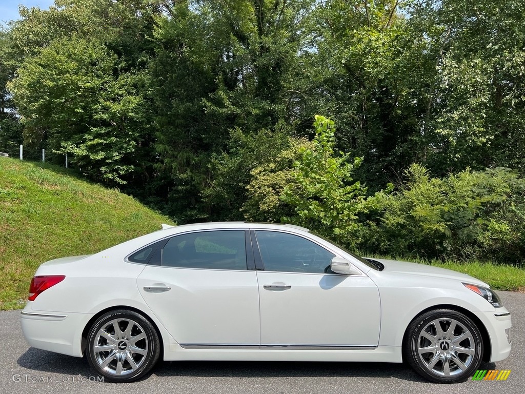 White Satin Pearl 2013 Hyundai Equus Signature Exterior Photo #146471758