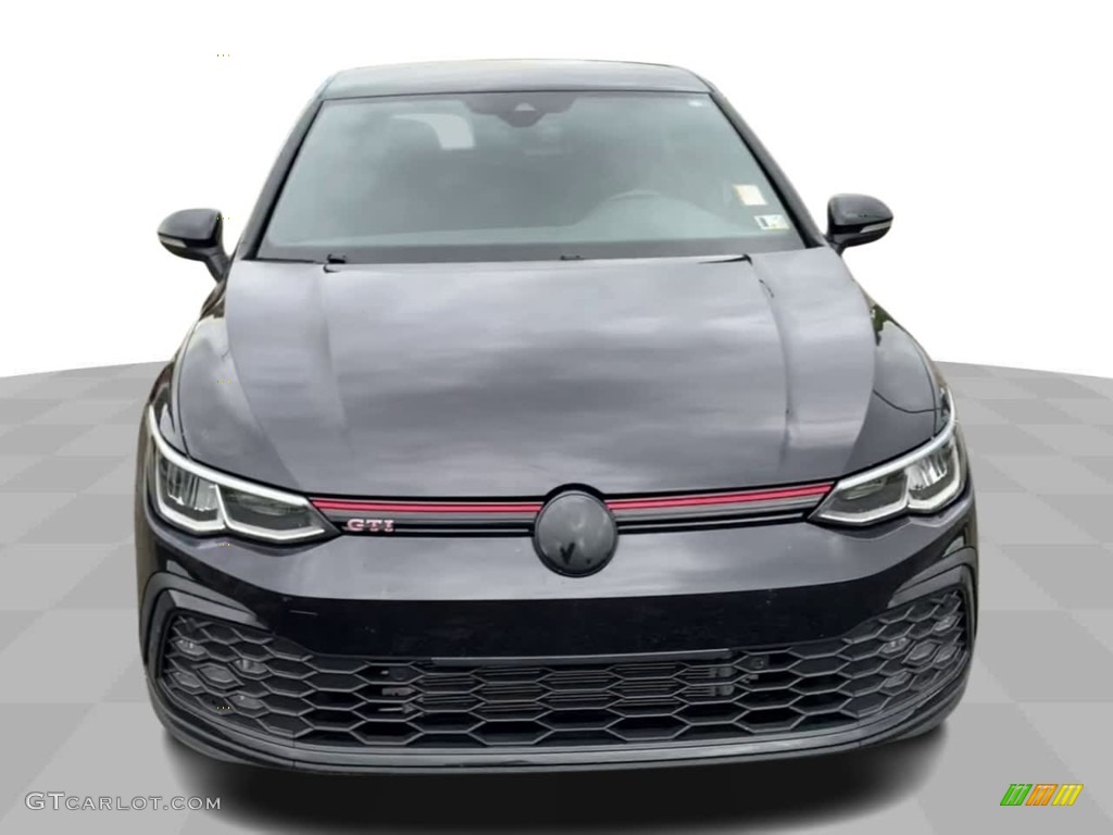 2022 Golf GTI S - Deep Black Pearl / Titan Black/Scalepaper Plaid photo #3