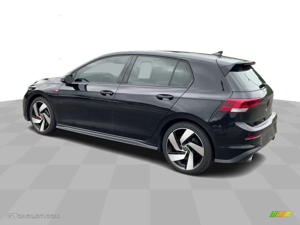 2022 Golf GTI S - Deep Black Pearl / Titan Black/Scalepaper Plaid photo #6