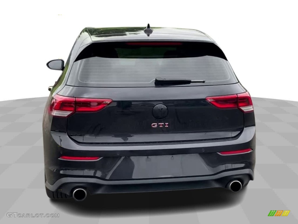 2022 Golf GTI S - Deep Black Pearl / Titan Black/Scalepaper Plaid photo #7