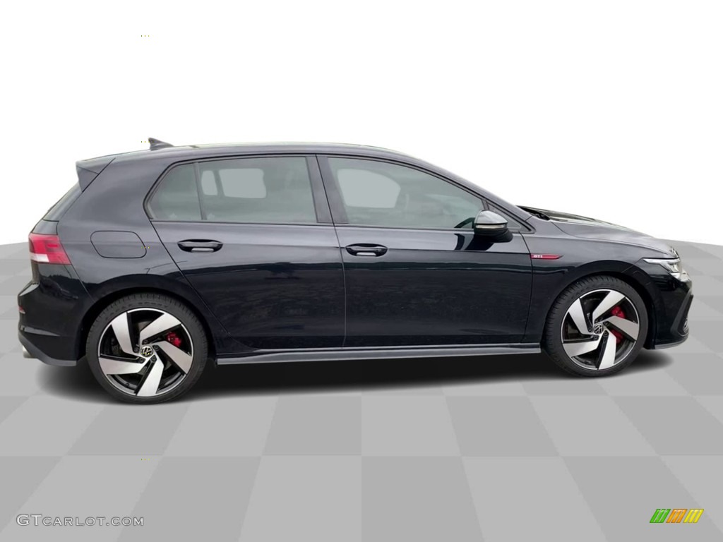 2022 Golf GTI S - Deep Black Pearl / Titan Black/Scalepaper Plaid photo #9