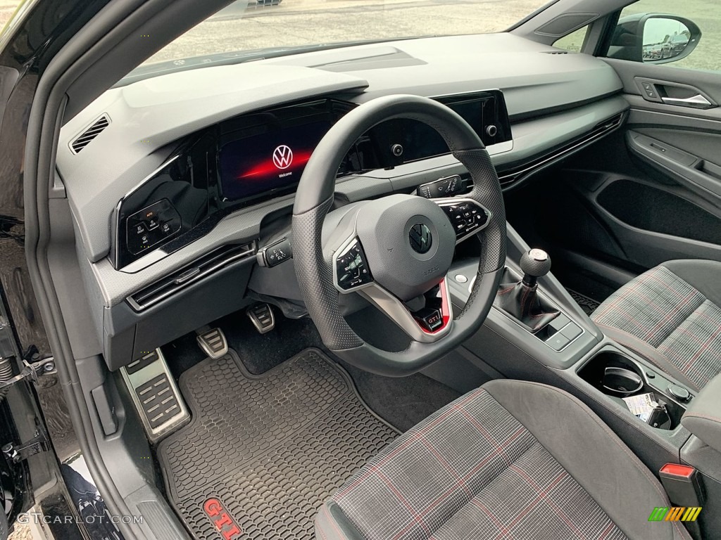 2022 Golf GTI S - Deep Black Pearl / Titan Black/Scalepaper Plaid photo #10