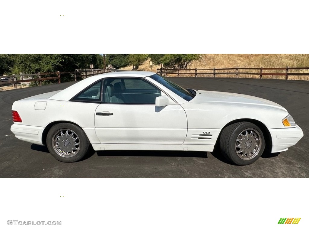 Polar White 1996 Mercedes-Benz SL 600 Roadster Exterior Photo #146472114