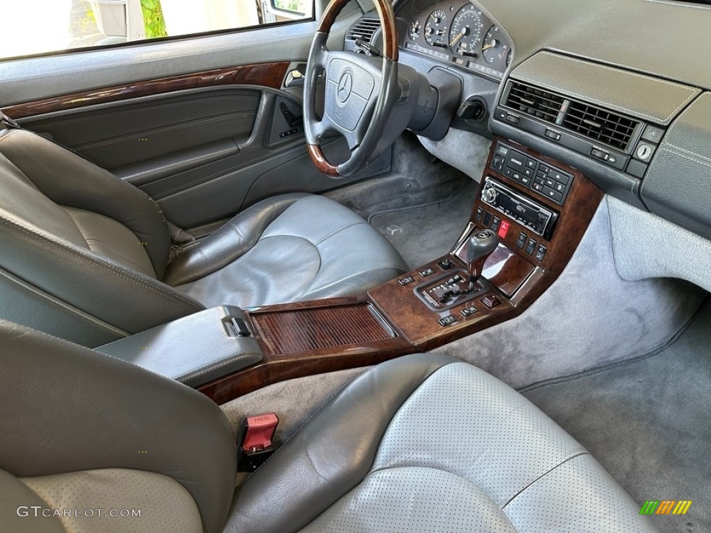 Grey Interior 1996 Mercedes-Benz SL 600 Roadster Photo #146472192
