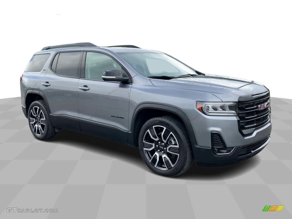 2021 Acadia SLT AWD - Satin Steel Metallic / Jet Black photo #2
