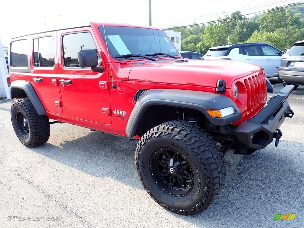 2020 Wrangler Unlimited Sport 4x4 - Firecracker Red / Black photo #8