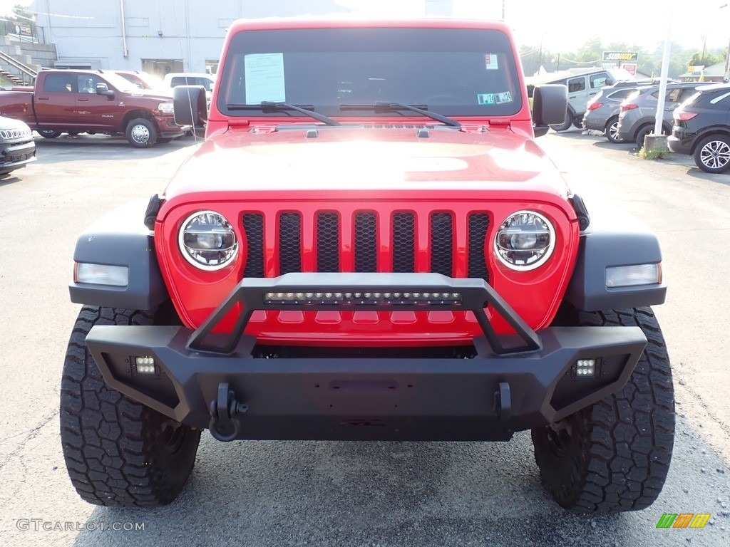 2020 Wrangler Unlimited Sport 4x4 - Firecracker Red / Black photo #9