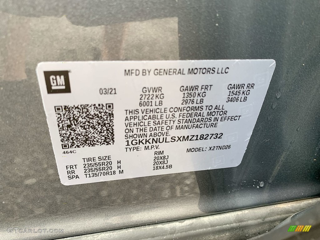 2021 Acadia SLT AWD - Satin Steel Metallic / Jet Black photo #35