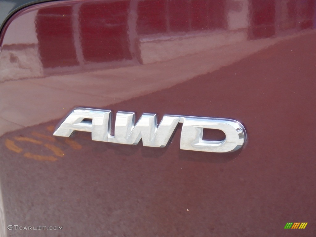 2014 CR-V LX AWD - Basque Red Pearl II / Gray photo #10