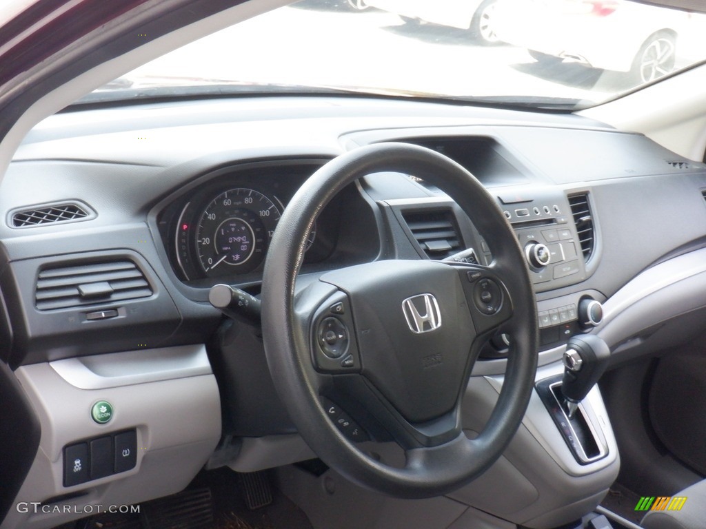 2014 CR-V LX AWD - Basque Red Pearl II / Gray photo #12