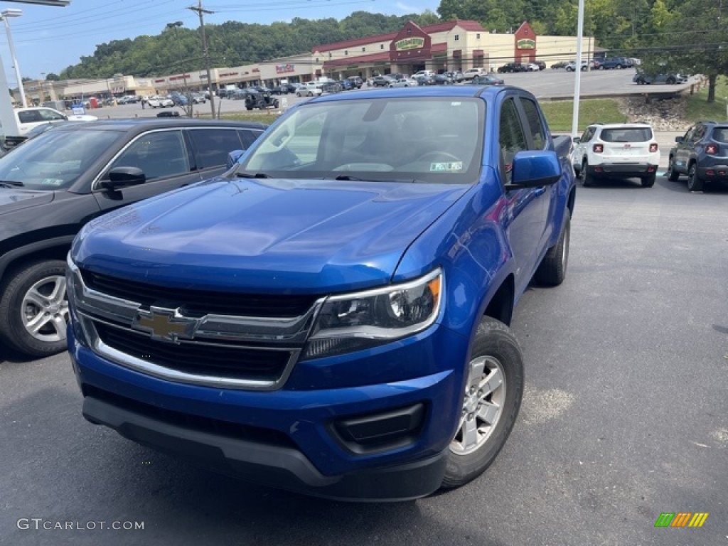 2020 Colorado WT Crew Cab 4x4 - Kinetic Blue Metallic / Jet Black photo #1