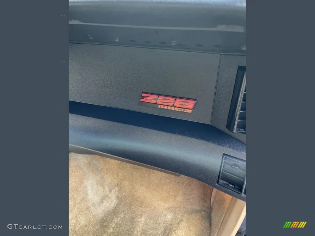 1987 Chevrolet Camaro IROC-Z Sport Coupe Saddle Door Panel Photo #146474665