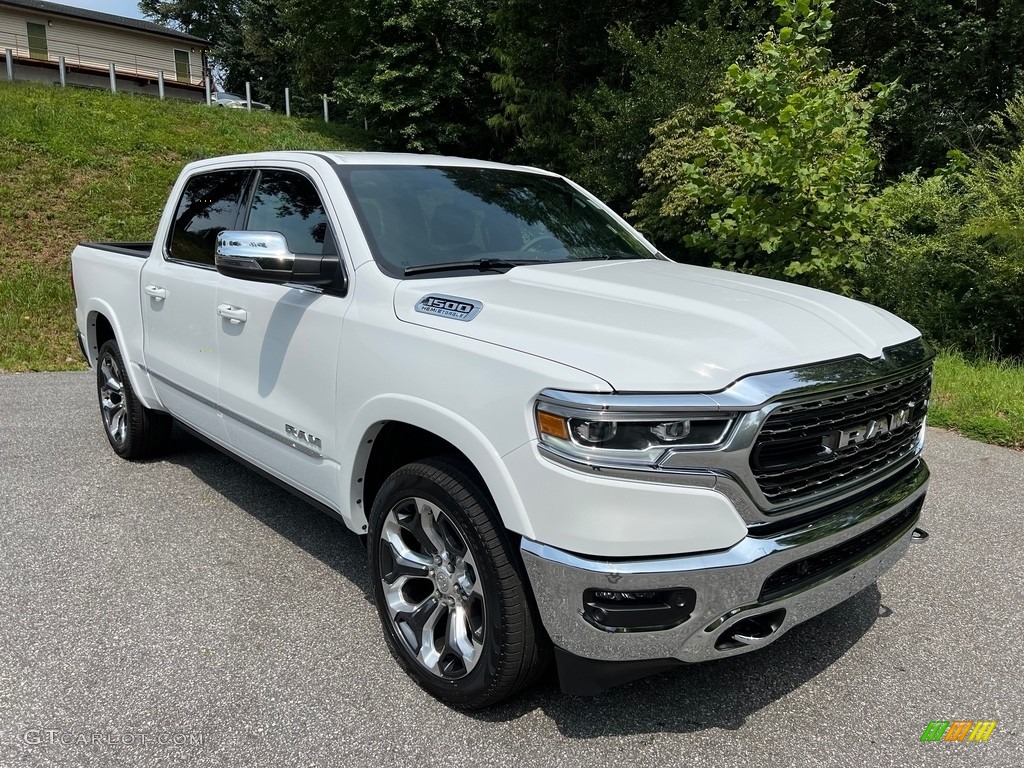Bright White 2023 Ram 1500 Limited Crew Cab 4x4 Exterior Photo #146475295