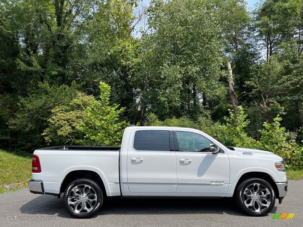 Bright White 2023 Ram 1500 Limited Crew Cab 4x4 Exterior Photo #146475313