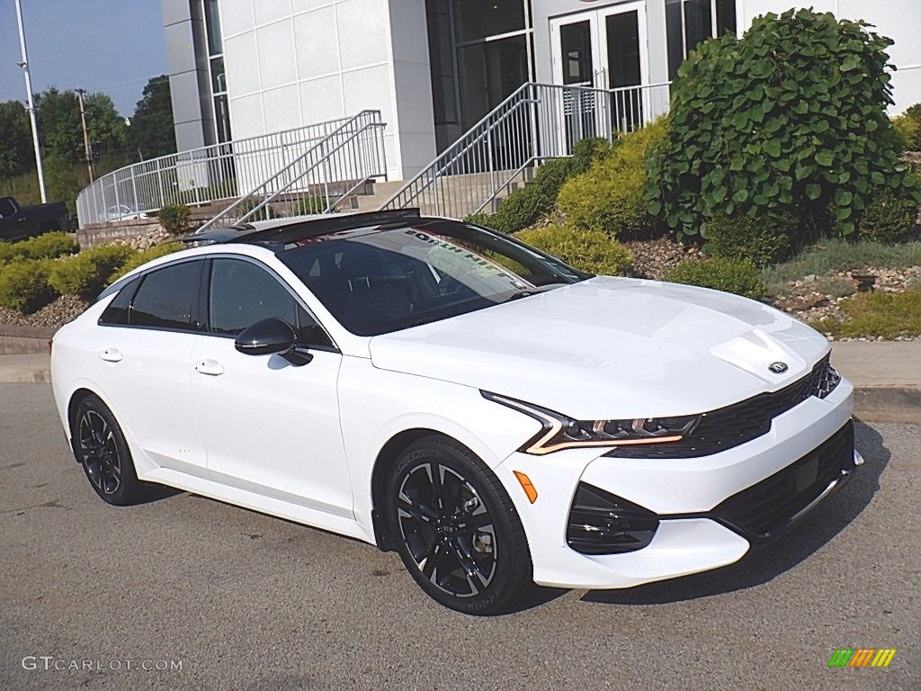 Glacier White Pearl 2021 Kia K5 GT-Line Exterior Photo #146476316